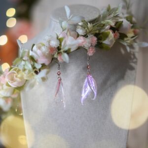 boucle d'oreille ailes de fée