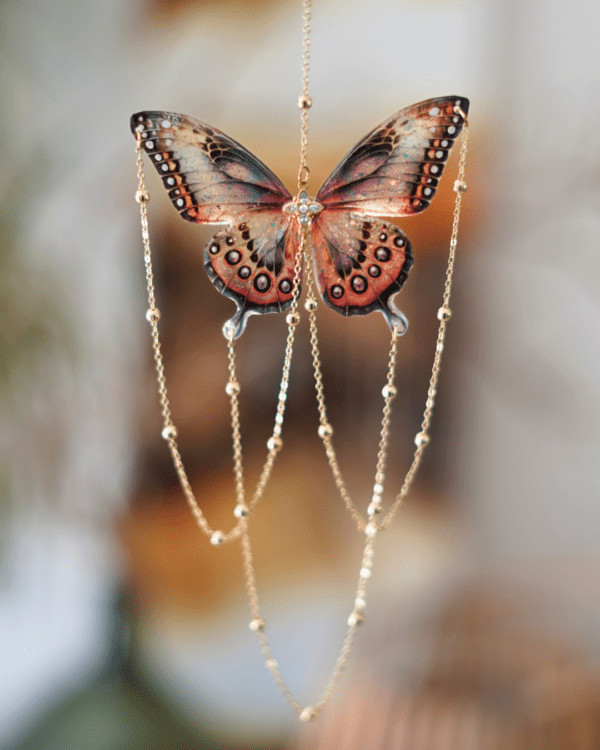suspension papillon artisanal