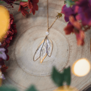 Collier ailes de fée doré