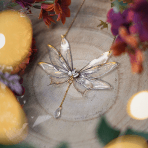 Collier ailes de fée doré